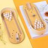 Table Top Mini Bowling Game Set - Wooden Desktop Arcade, Gifts for All Ages