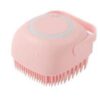 Silicone Pet Bath Massage Brush with Shampoo Dispenser For Dogs and Cats - Image 9