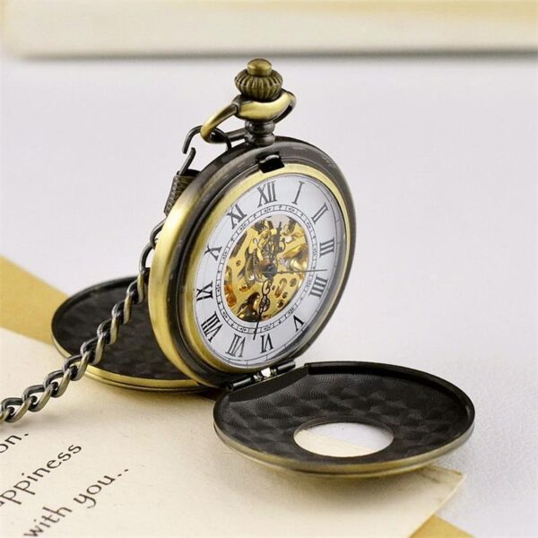 Mechanical Pocket Watch Retro Men And Women Gift - Image 6