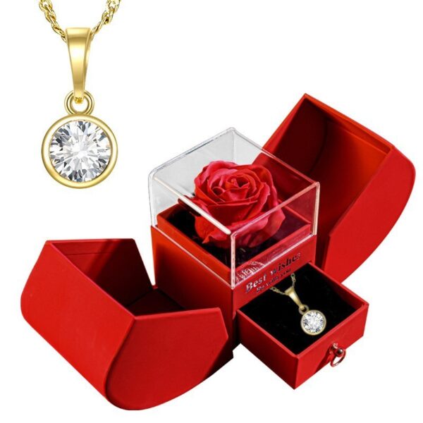 Eternal Rose Apple Gift Box Women Necklace Jewelry - Image 10