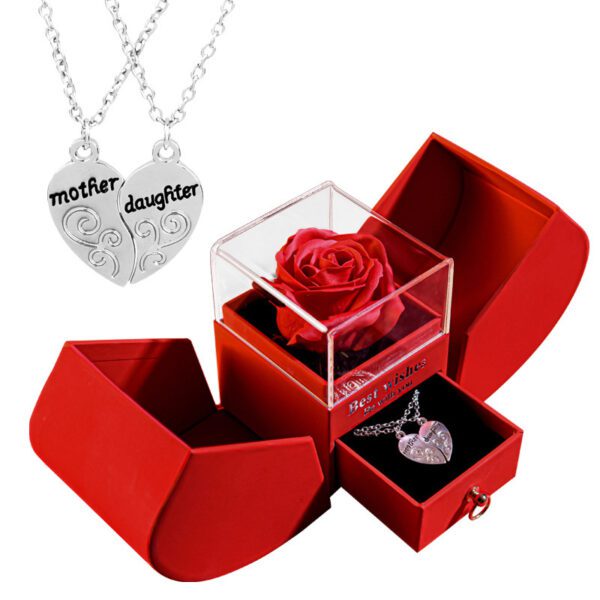 Eternal Rose Apple Gift Box Women Necklace Jewelry - Image 3