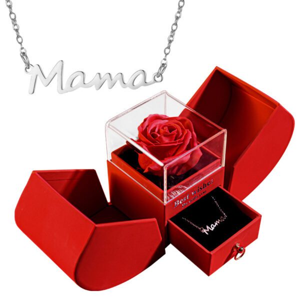 Eternal Rose Apple Gift Box Women Necklace Jewelry - Image 2