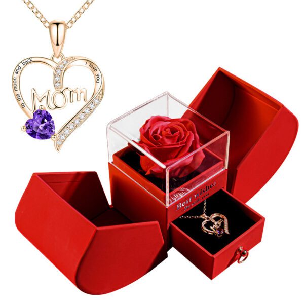 Eternal Rose Apple Gift Box Women Necklace Jewelry - Image 9